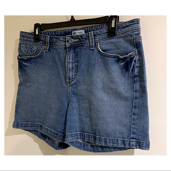 Lee Denim Shorts Mom’s Style Mid Wash Blue Size 12 - Picture 13 of 15